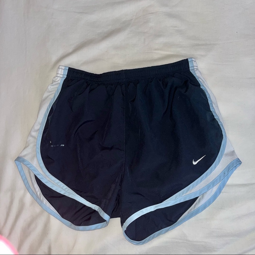 Blue Nike shorts